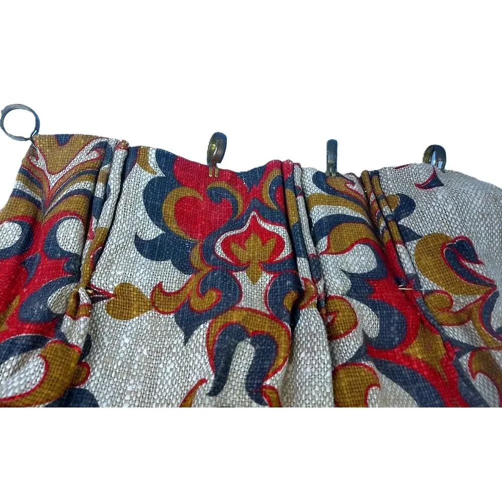 VTG Pinch Pleat Café Curtains Burlap Jute Feel 25